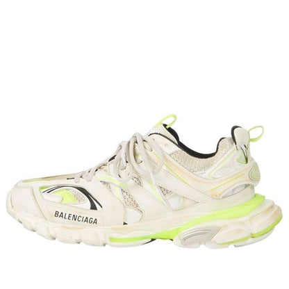 Balenciaga Track Worn Out In White Fluo Yellow (Women's)