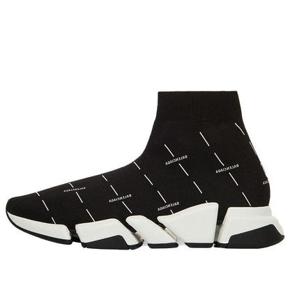Balenciaga Speed 2.0 Black White Logo