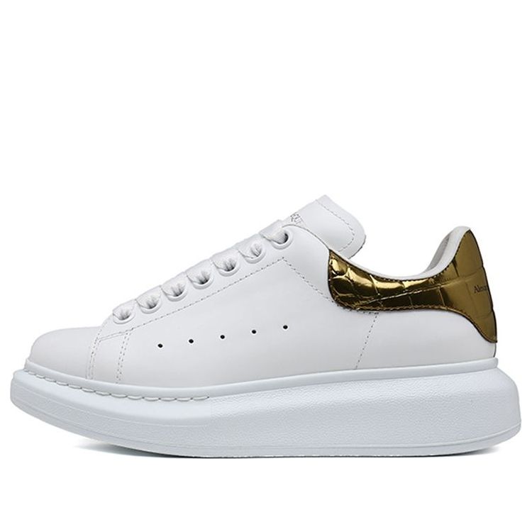 Alexander McQueen Oversized Gold Crocodile (Women's)