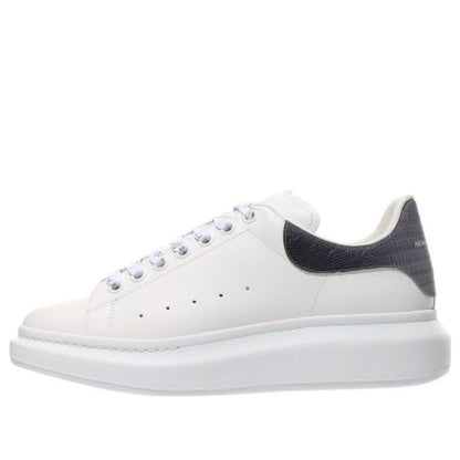 Alexander McQueen Oversized White Black Silver Croc