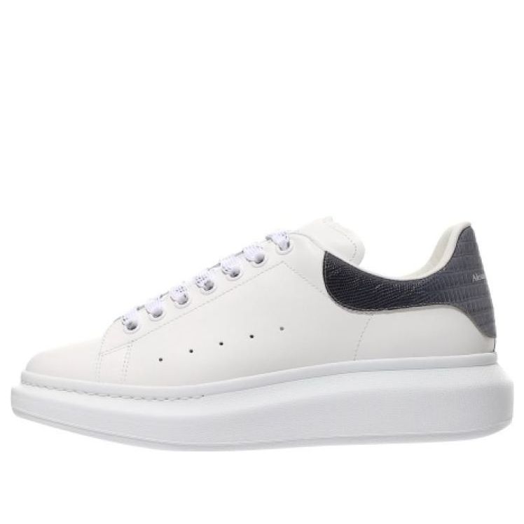 Alexander McQueen Oversized White Black Silver Croc