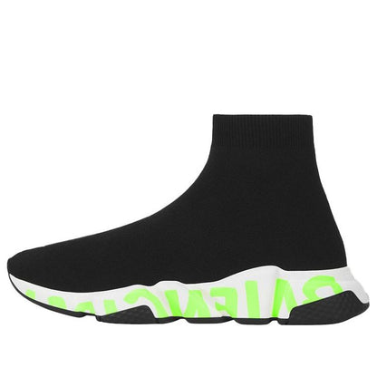 Balenciaga Graffiti Speed Black Fluo Green (Women's)