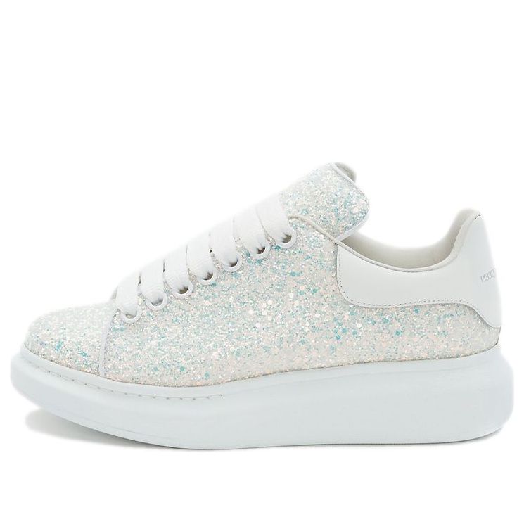 Alexander McQueen Oversized White Ice Glitter (Women's)