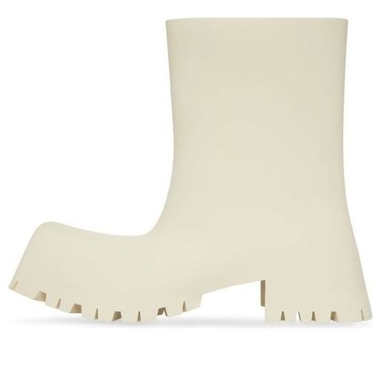 Balenciaga Trooper Rubber Boot White