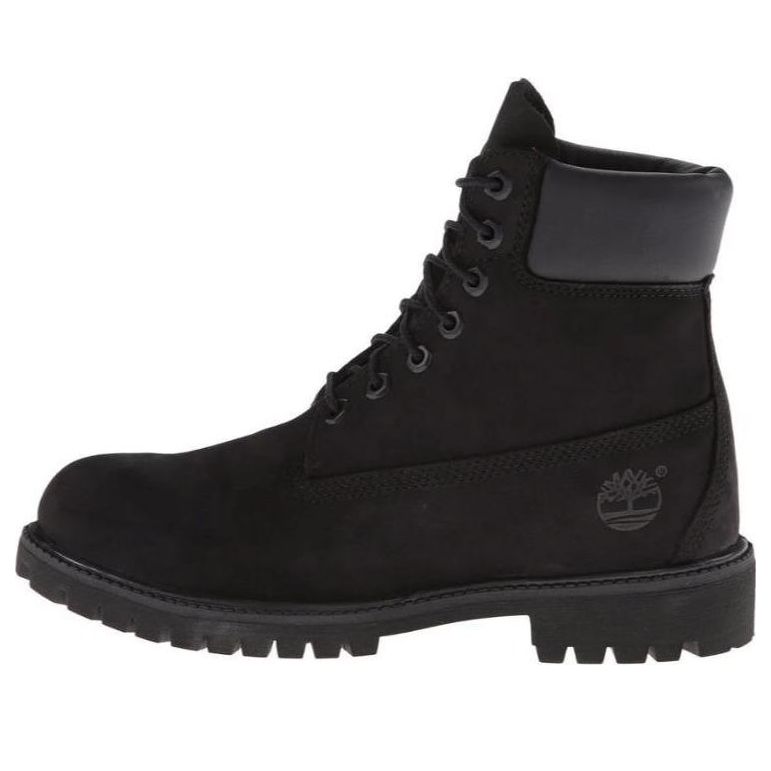 Timberland 6 Inch Premium Waterproof Boots Black Nubuck (Women's)
