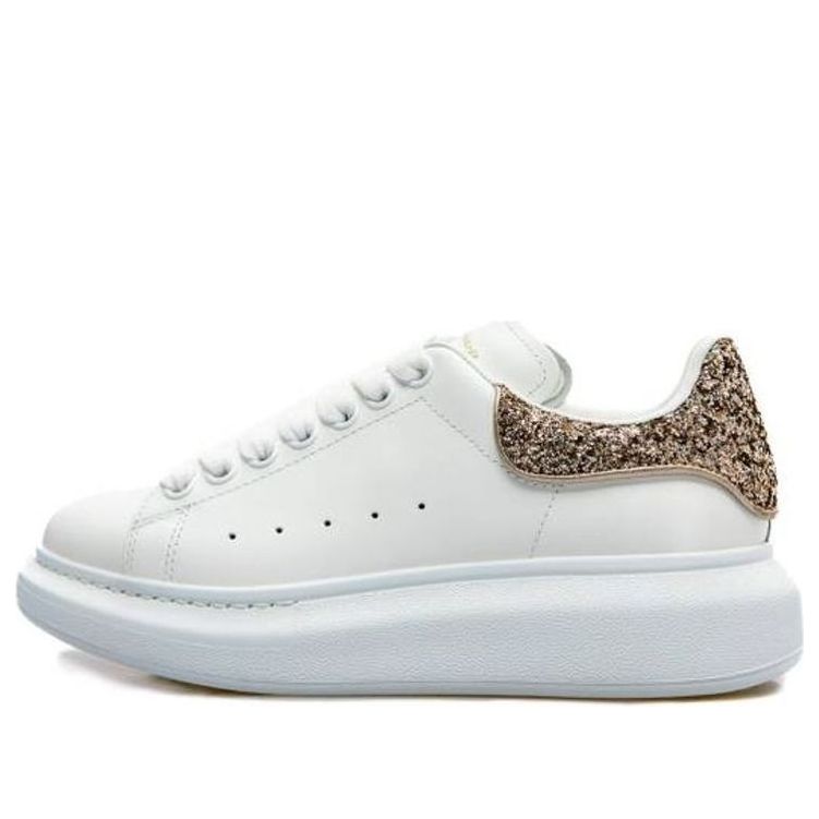 Alexander McQueen Oversized White Rose Glitter (Women's)
