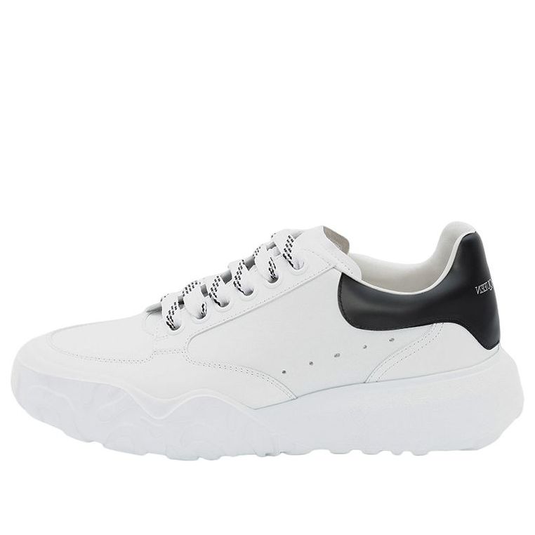 Alexander McQueen Oversized Court Trainer White Black