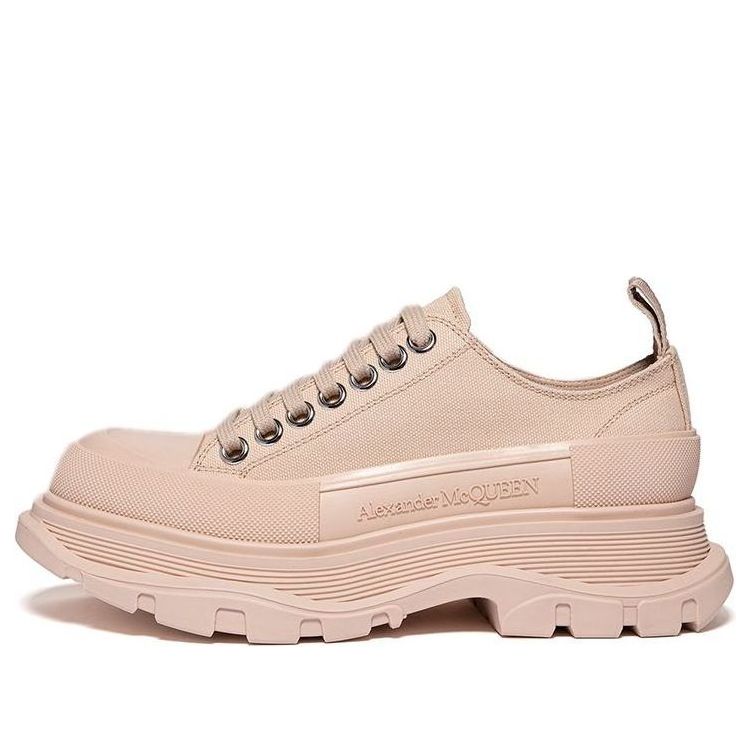 Alexander McQueen Tread Slick Low Lace Up Peach (Women's)