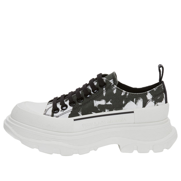 Alexander McQueen Tread Slick Low Lace Up White Black (Women's)