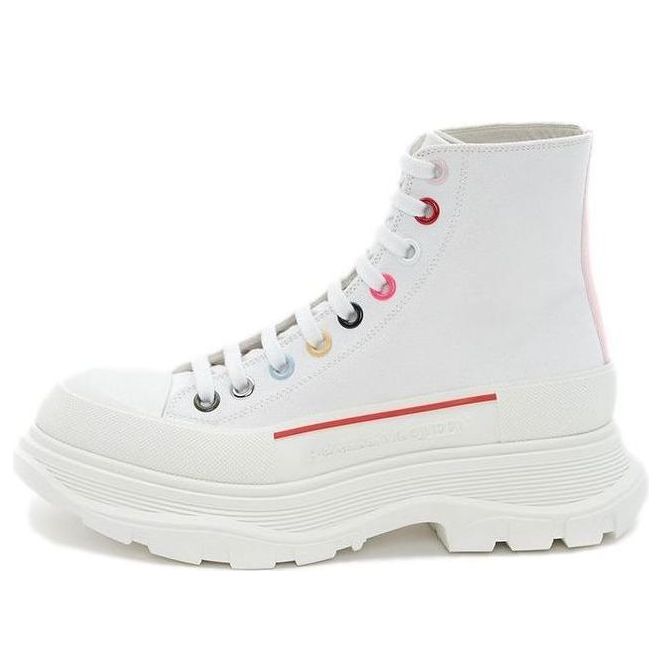 Alexander McQueen Tread Slick Boot White Multicolour (Women's)