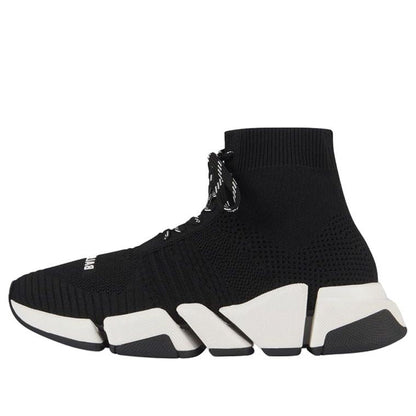 Balenciaga Speed 2.0 Lace Up Black White (Women's)