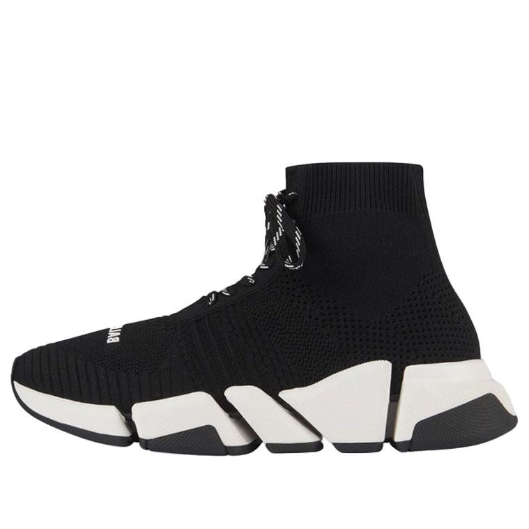 Balenciaga Speed 2.0 Lace Up Black White (Women's)