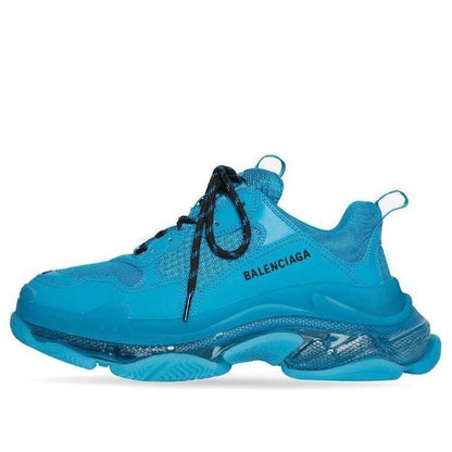 Balenciaga Triple S Clear Sole Teal Blue