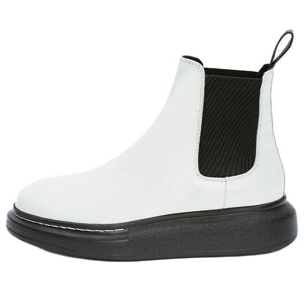 Alexander McQueen Hybrid Chelsea Boot Black White (Women's)