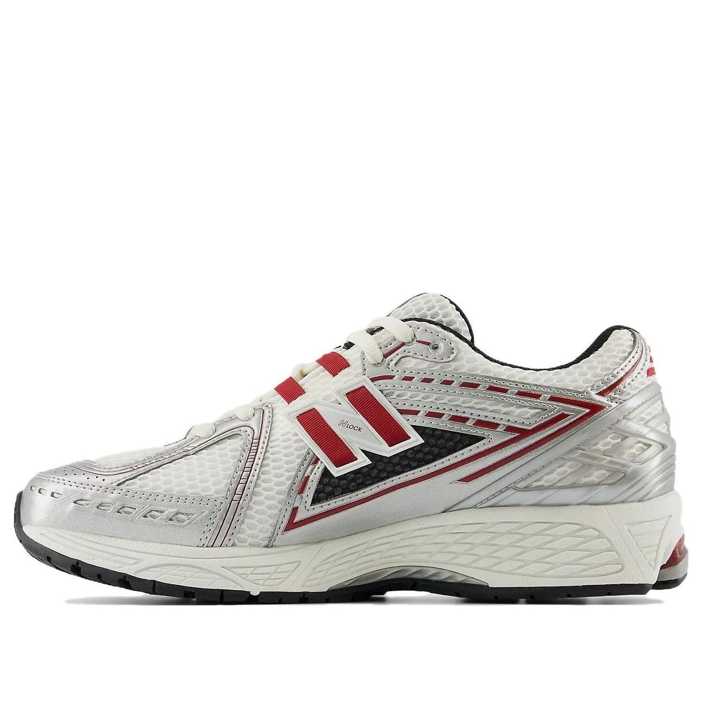 New Balance 1906R Silver Classic Crimson – Kicks Machine