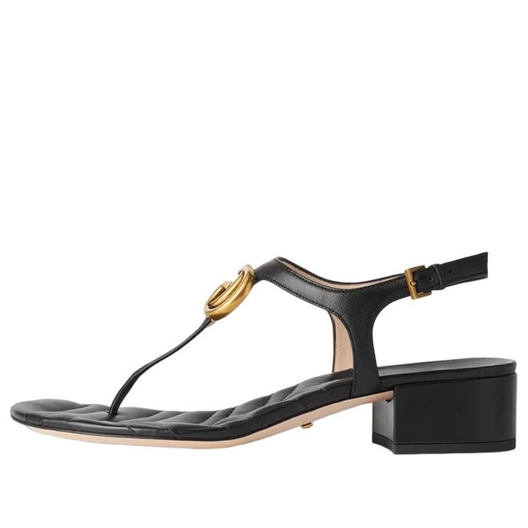 Gucci Marmont Double G Sandal Black (Women's)