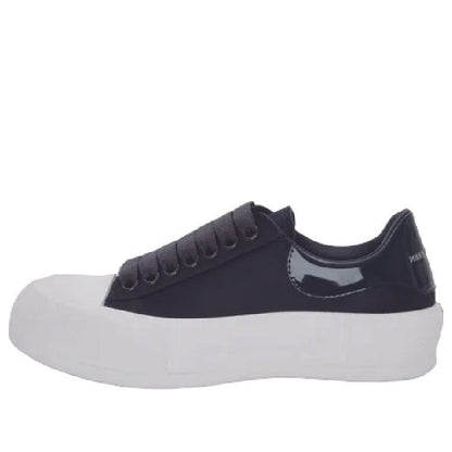 Alexander McQueen Deck Skate Plimsoll Lace-Up Anthracite (Women's)