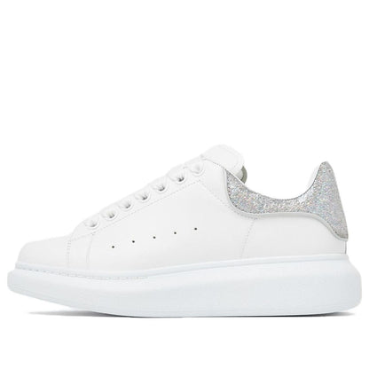 Alexander McQueen Oversized White Silver Glitter (Women's)