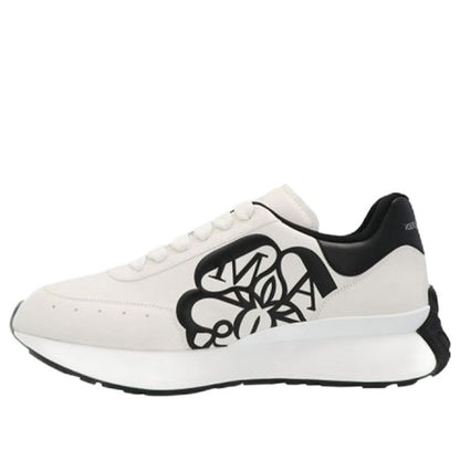 Alexander McQueen Sprint Runner White Black Crest
