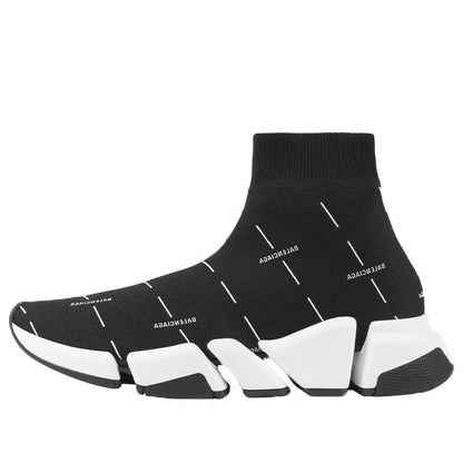 Balenciaga Speed 2.0 Black White Logo (Women's)