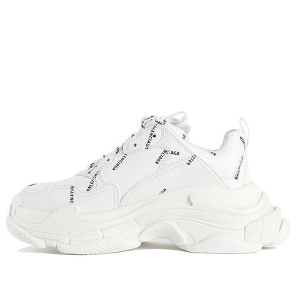 Balenciaga Triple S Allover Logo White (Women's)