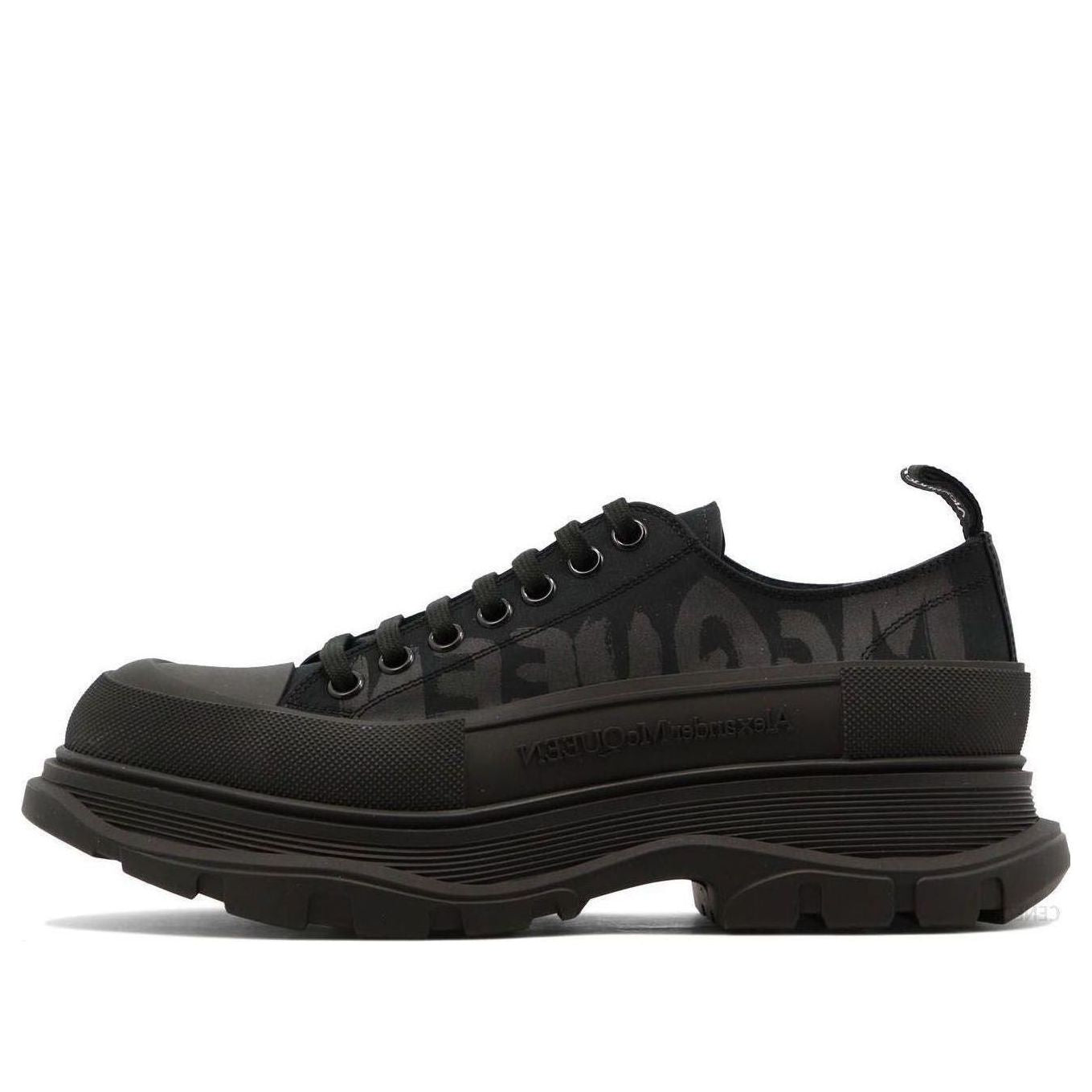 Alexander McQueen Tread Slick Low Lace Up Black