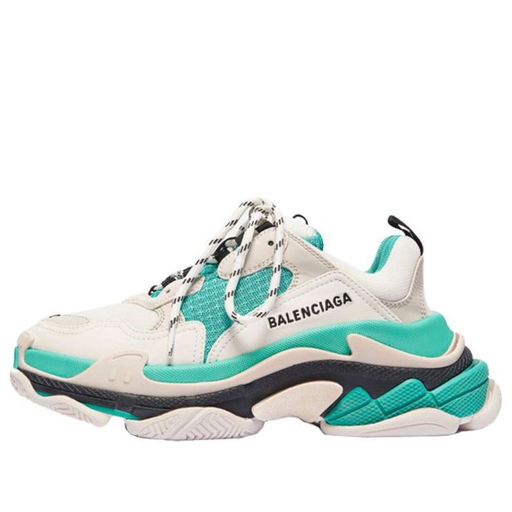 Balencaiga Triple S White Grey Turquoise (Women's)