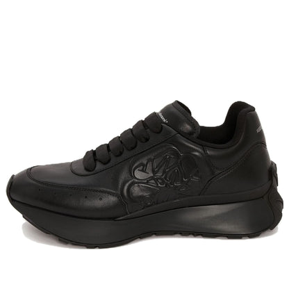 Alexander McQueen Sprint Runner Black Sealed Logo