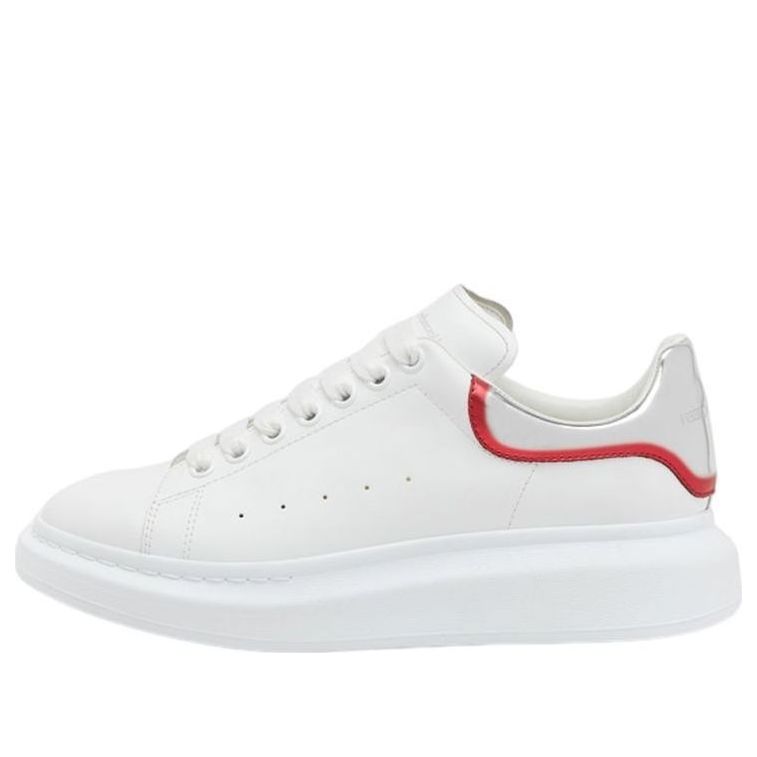 Alexander McQueen Oversized White Silver Red Metallic