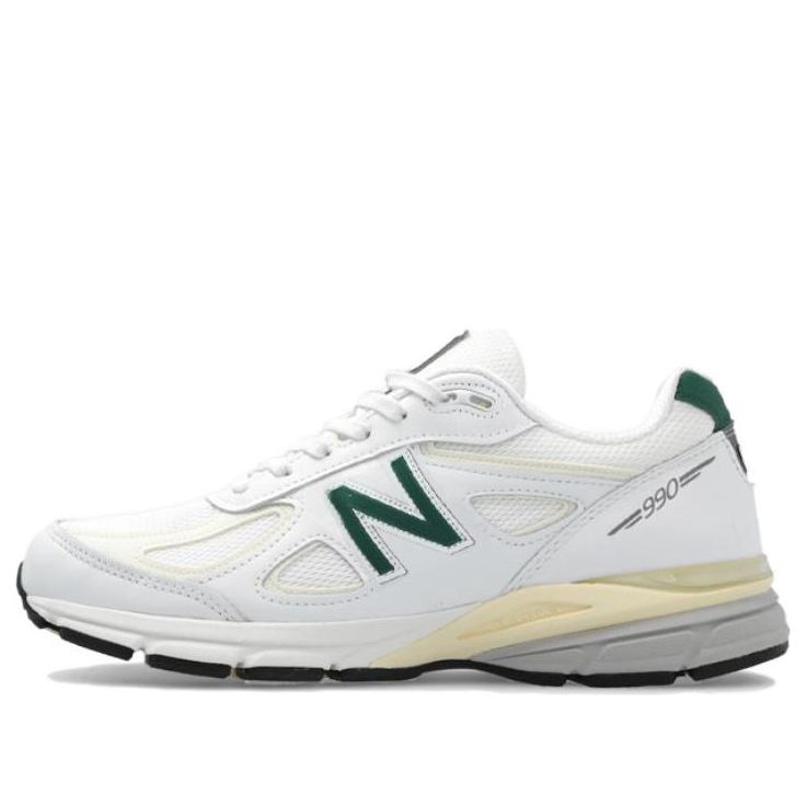 New Balance 990v4 MiUSA White Green