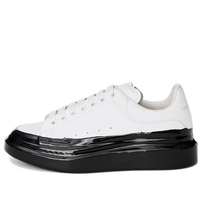 Alexander McQueen Oversized Paint Dipped White Black
