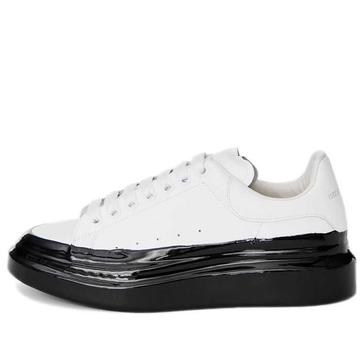 Alexander McQueen Oversized Paint Dipped White Black