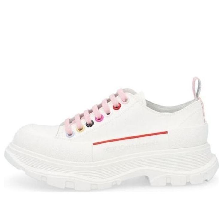 Alexander McQueen Tread Slick Low Lace Up White Multi (Women's)