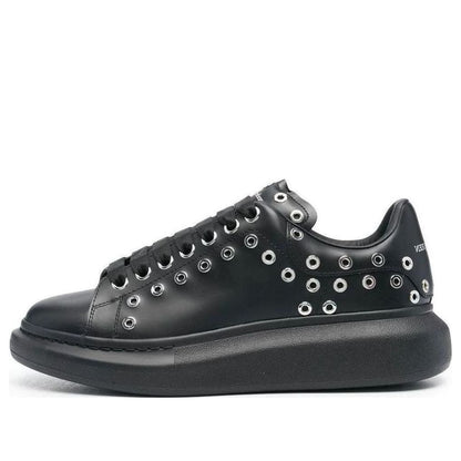 Alexander McQueen Oversized Black Silver Eyelets