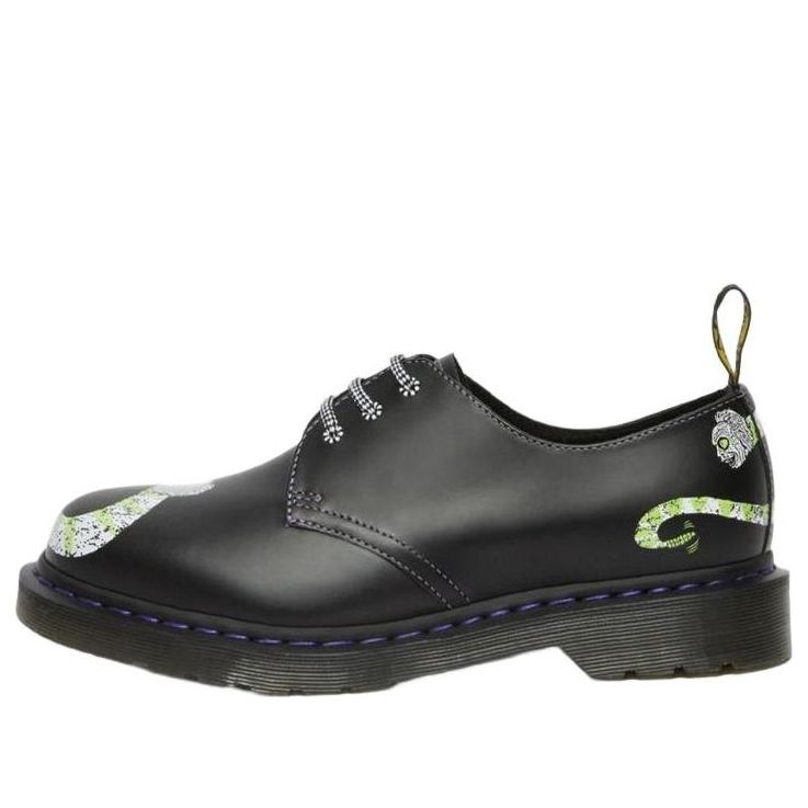Dr. Martens 1461 WB Beetlejuice Smooth Leather Oxford Black Smooth