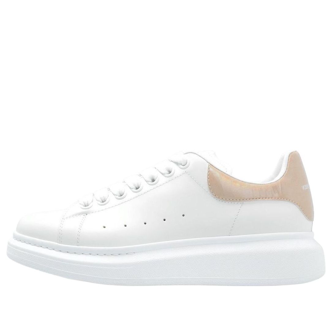 Alexander McQueen Oversized White Light Pink Croc (Women's)
