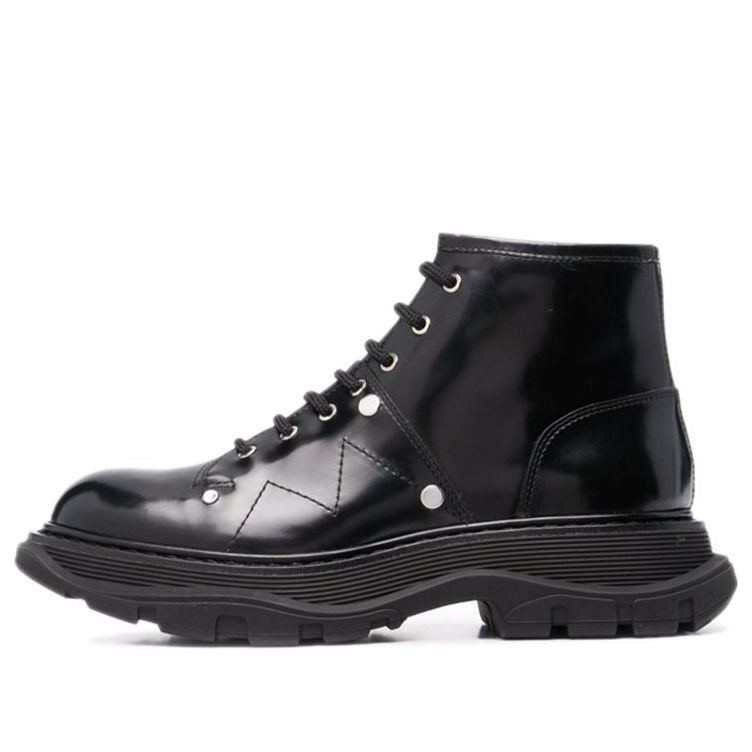 Alexander Mcqueen Leather Ankle Boot Black (Women's)