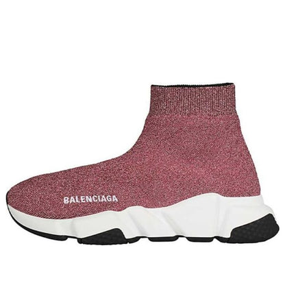 Balenciaga Speed Lurex Knit Metallic Pink (Women's)