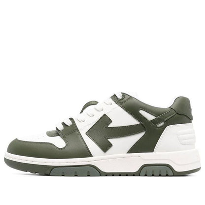 OFF-WHITE Out Of Office OOO Low Tops White Khaki