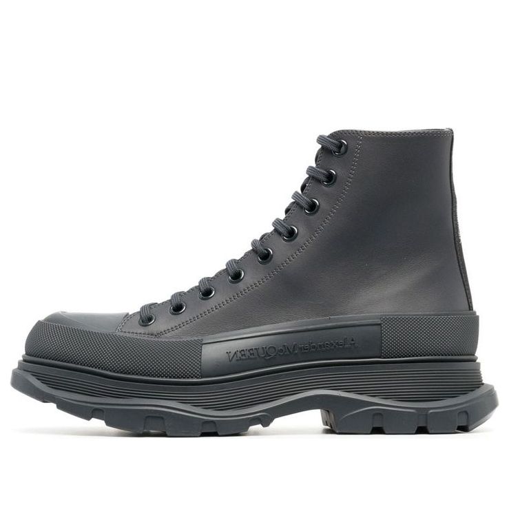 Alexander McQueen Tread Slick Boots Grey