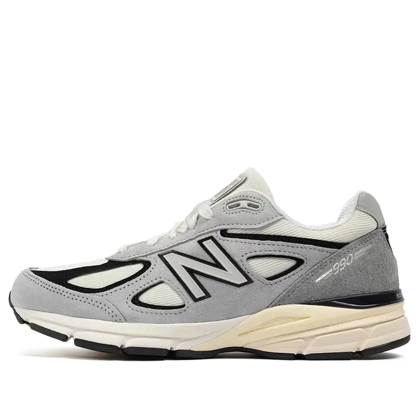 New Balance 990v4 MiUSA Teddy Santis Grey Black Cream