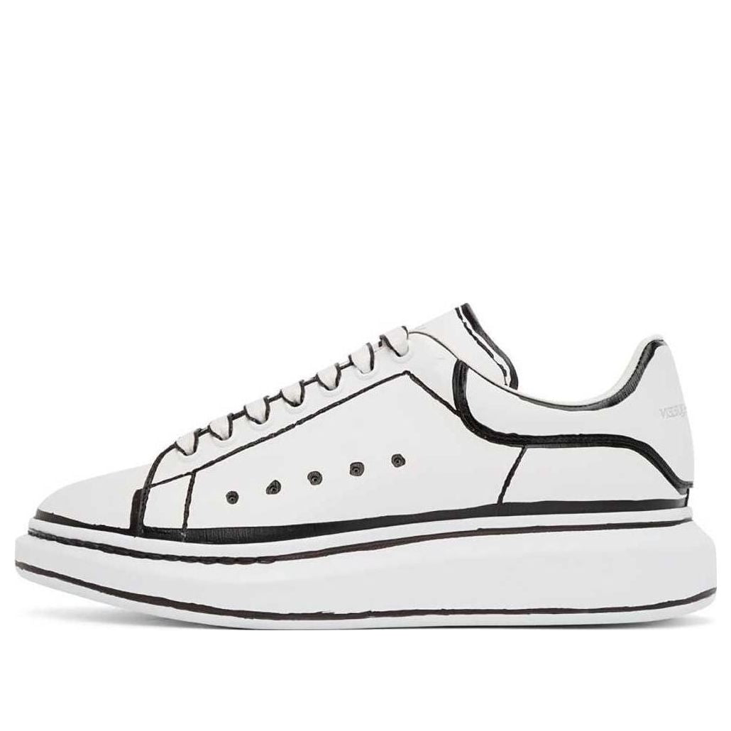 Alexander McQueen Oversized White Black Outline