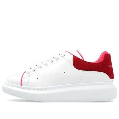 Alexander McQueen Oversized White Velvet Fuchia (Women's)
