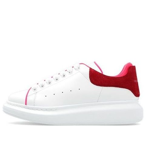 Alexander McQueen Oversized White Velvet Fuchia (Women's)