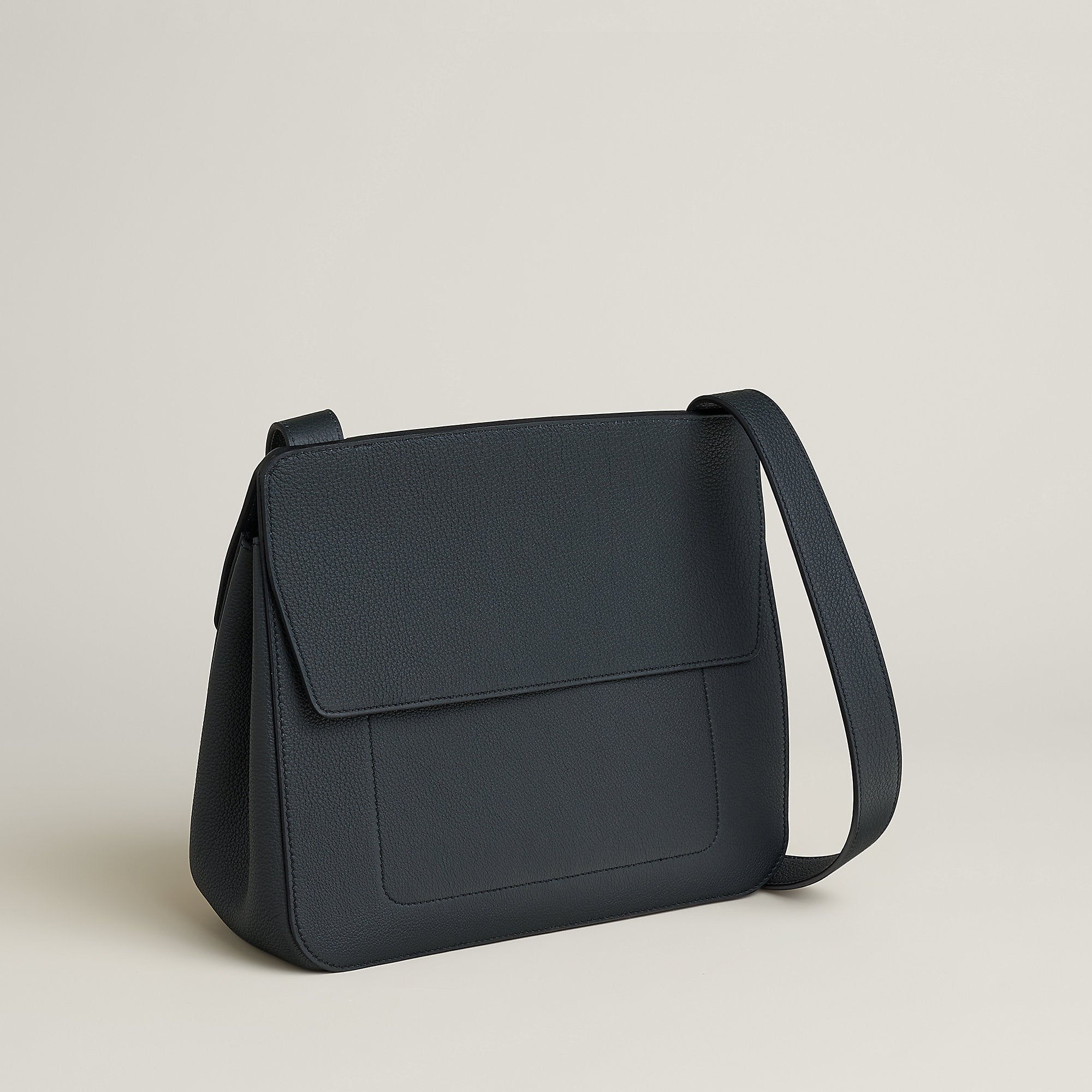  Hermes Mali Selle Pm Messenger Bag Noir