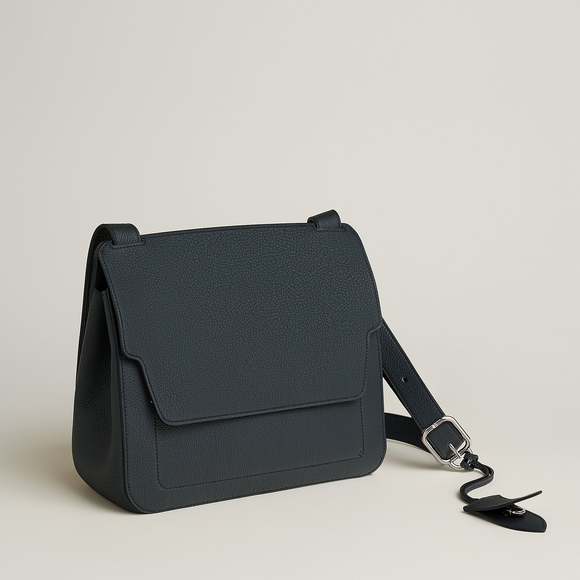  Hermes Mali Selle Pm Messenger Bag Noir
