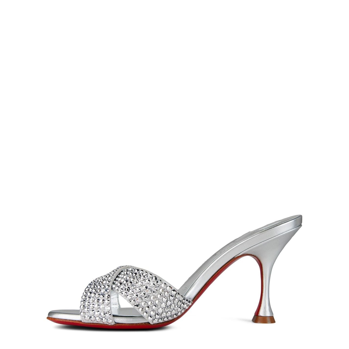  Mariza Is Back Embellished 85mm Leather Mules Version Silver