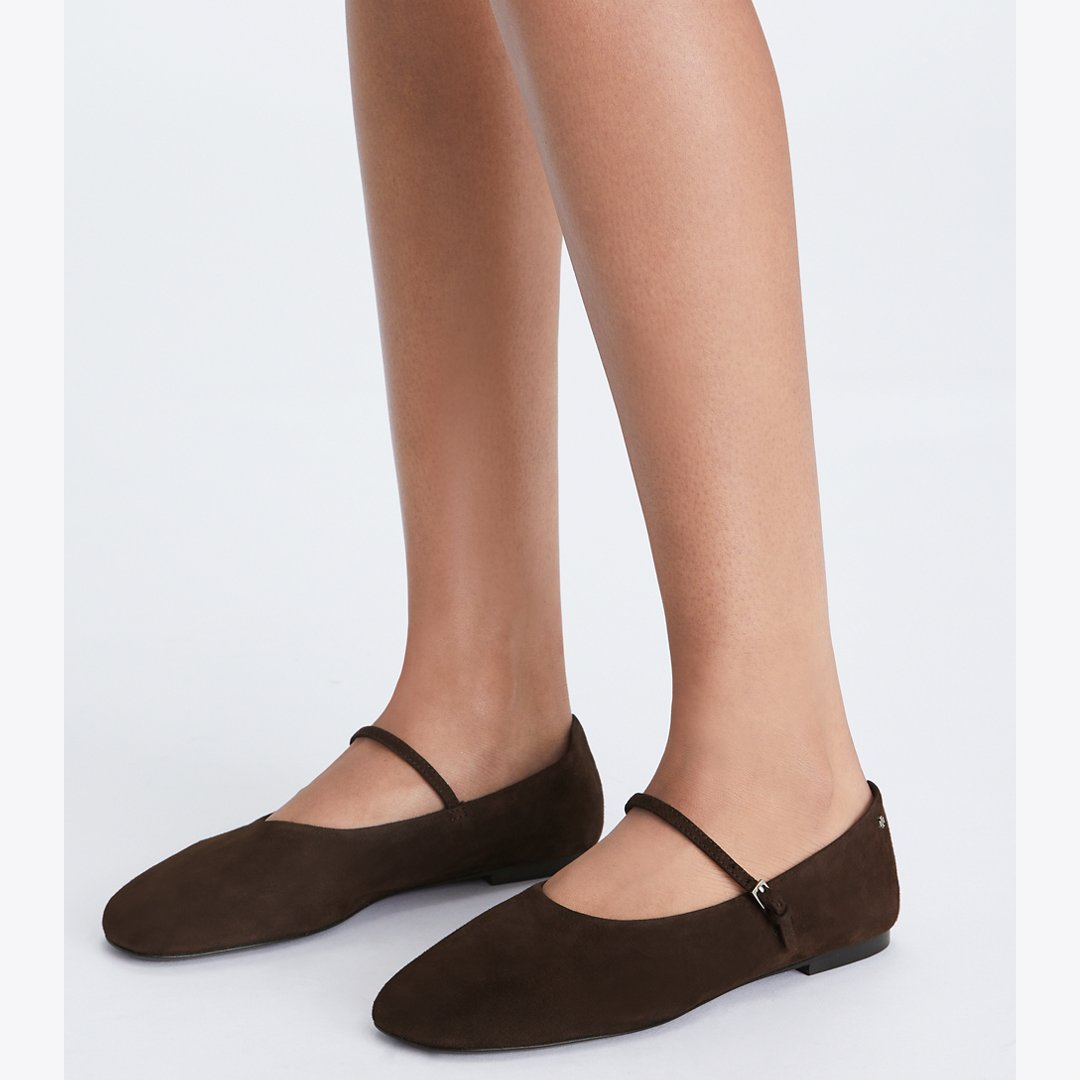 Tory Burch Mary Jane Ballet DARK COCOA