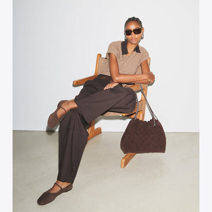 Tory Burch Mary Jane Ballet DARK COCOA