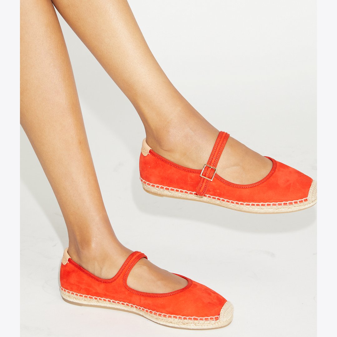Tory Burch Mary Jane Espadrille BLAZING RED / BLAZING RED / NATURAL